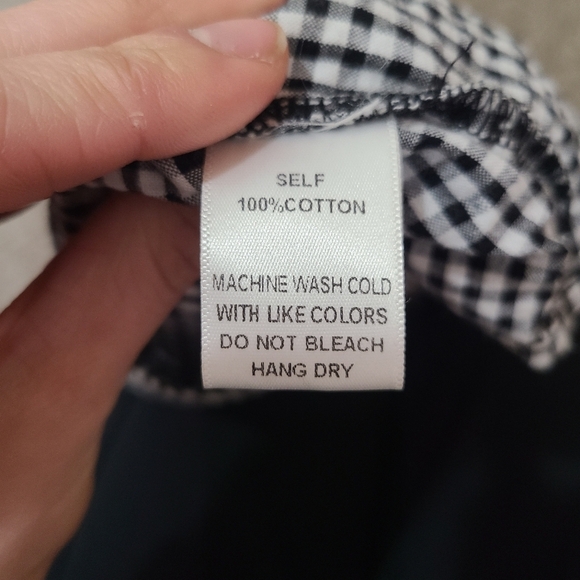 Soprano Black And White Gingham Checkered Plaid Seersucker Knot Wrap Skirt - Picture 3 of 3